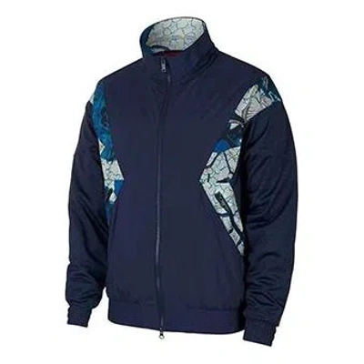 Air Jordan X Rw Flight Jkt Jackets 'dark Blue'