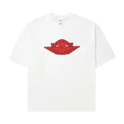 Pre-owned Air Jordan X Saint Mxxxxxx Short-sleeve T-shirt 'white/university Red/black' | Men's Size Xxl