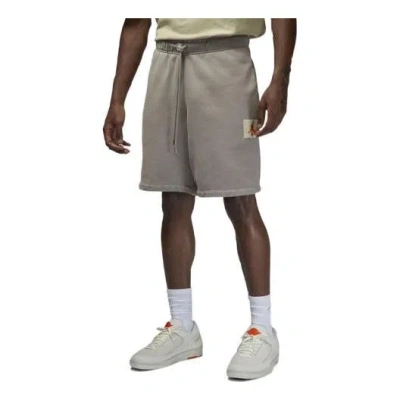 Air Jordan X Shelflife Logo Shorts 'beige' In Gray