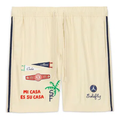Air Jordan X Solefly Souvenir Shorts 'beige' In Neutral