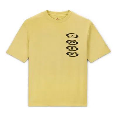 Air Jordan X Travis Scott Air T-shirt Asia Sizing 'celery' In Yellow