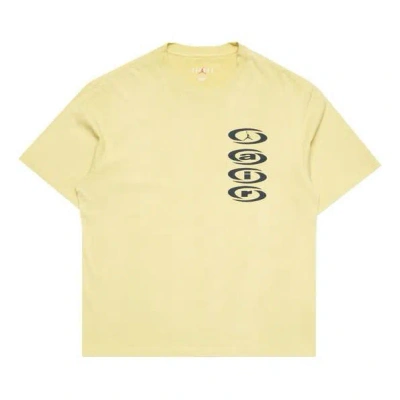 Air Jordan X Travis Scott Air T-shirt 'celery' In Yellow
