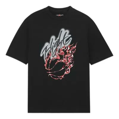 AIR JORDAN AIR JORDAN X TRAVIS SCOTT FLIGHT GRAPHIC T-SHIRT ASIA SIZING 'BLACK'