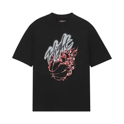 Pre-owned Air Jordan X Travis Scott Flight Graphic T-shirt 'black'
