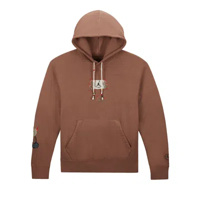 Pre-owned Air Jordan X Travis Scott Hoodie 'archaeo Brown'