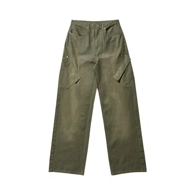 Pre-owned Air Jordan X Travis Scott Pant 'cargo Khaki' | Tan | Women's Size 12 In Brown