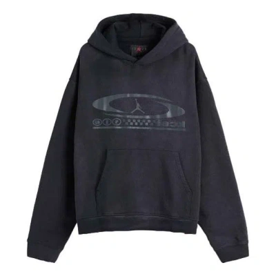 Air Jordan X Travis Scott Pullover Hoodie 'black' In Gray