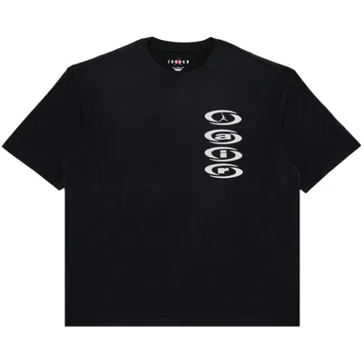 Pre-owned Air Jordan X Travis Scott T-shirt 'black'