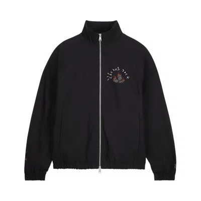 Pre-owned Air Jordan X Travis Scott Woven Jacket 'black'