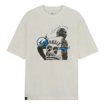 Air Jordan X Travis Scott X Fragment Design T-shirt 'white'