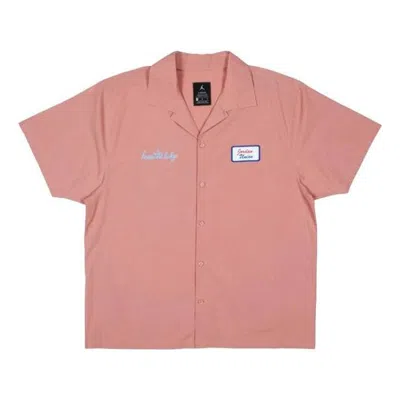 AIR JORDAN AIR JORDAN X UNION LA EMBROIDERED LOGO T-SHIRT 'PINK'