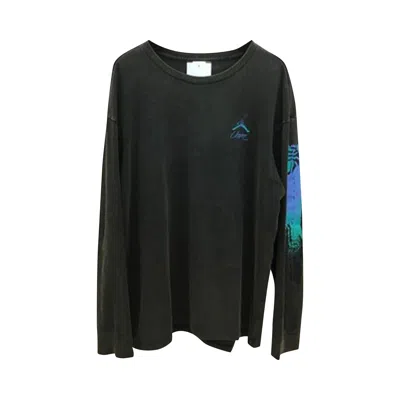 Pre-owned Air Jordan X Union La Flight Long-sleeve Tee 'black' | Men's Size M