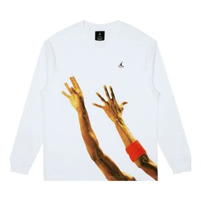 Pre-owned Air Jordan X Union La The J Long-sleeve T-shirt 'white' | Men's Size Xs