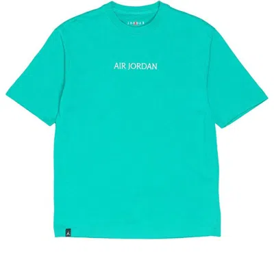 Air Jordan X Union Logo T-shirts 'emerald Sail' In Blue