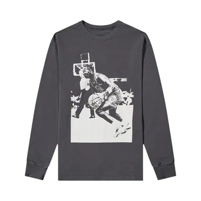 Pre-owned Air Jordan X Union M J Long-sleeve T-shirt (asia Sizing) 'off Noir' In Black