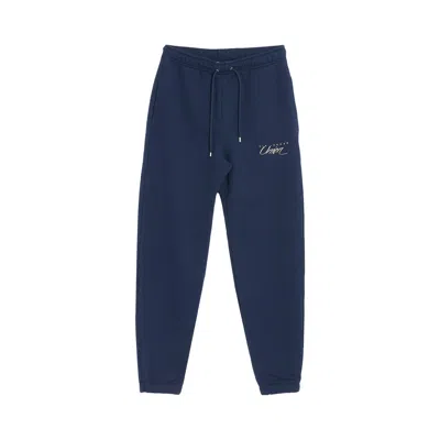 Pre-owned Air Jordan X Union Mj Fleece Pants 'college Navy/coconut Milk' In Blue