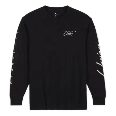 Air Jordan X Union  T In Black
