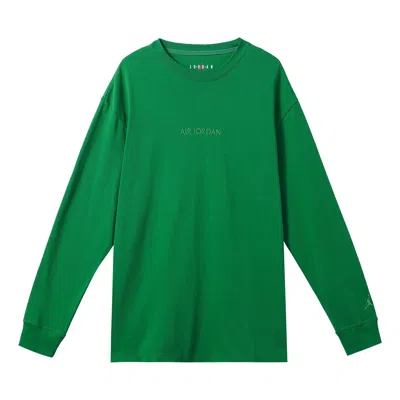 Air Jordan X Wordmark Long Sleeves T-shirts 'green'