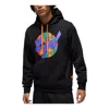 Air Jordan Zion Fleece Pullover Hoodie 'black Cone'