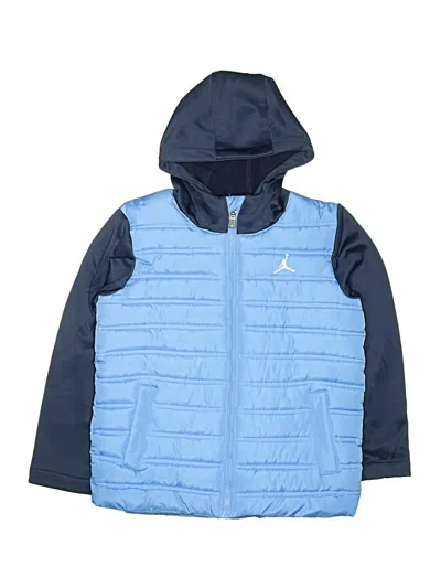 Pre-owned Air Jordan Kids' Zip Up Hoodie In Blue