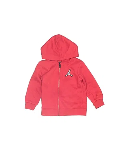 Pre-owned Air Jordan Kids' Zip Up Hoodie In Red