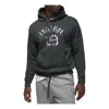 Air Jordan Zone 23 Hoodie 'black' In Blue