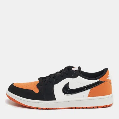 Pre-owned Air Jordans Jordan 1 Retro Golf Shattered Backboard Size 45 Multicolor Nubuck And Leather Low Top Sneakers