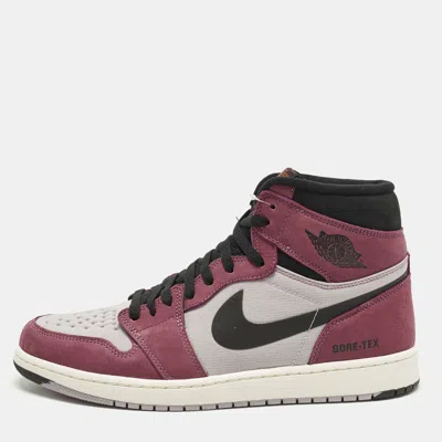 Pre-owned Air Jordans Jordan 1 Retro High Element Gore-tex Berry Size 46 Multicolor Fabric And Leather Sneakers