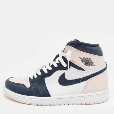 Pre-owned Air Jordans Jordan 1 Retro Og Atmosphere Size 44.5 Multicolor Patent And Leather High Top Sneakers
