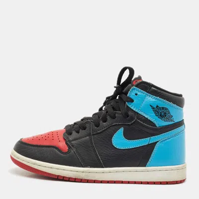 Pre-owned Air Jordans Jordan Multicolor Leather Jordan 1 Retro High Nc To Chi Sneakers Size 41