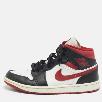 Pre-owned Air Jordans Multicolor Leather Air Jordan 1 High Top Sneakers Size 41
