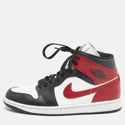 Pre-owned Air Jordans Multicolor Leather Air Jordan 1 High Top Sneakers Size 41