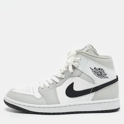 Pre-owned Air Jordans Multicolor Leather Air Jordan 1 Mid Top Sneakers Size 38