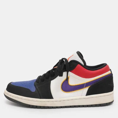 Pre-owned Air Jordans Multicolor Leather Air Jordan 1 Se Lace Up Sneakers Size 40.5