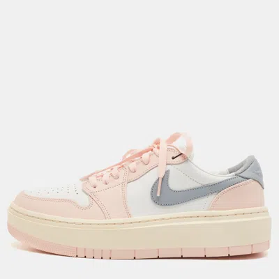Pre-owned Air Jordans Multicolor Leather Jordan 1 Elevate Low Atmosphere Sneakers Size 44