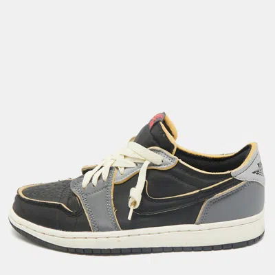 Pre-owned Air Jordans Multicolor Leather Jordan 1 Low Og Bleached Coral Sneakers Size 40