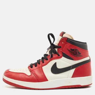 Pre-owned Air Jordans Multicolor Leather Jordan 1.5 Retro Chicago Sneakers Size 44