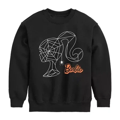 Air Waves Big Kid Girls Crew Neck Long Sleeve Barbie T-shirt In Black