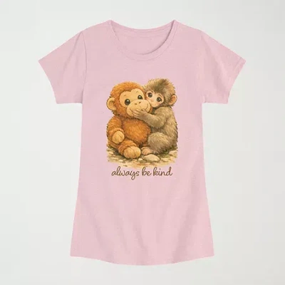 Air Waves Big Kid Girls Crew Neck Short Sleeve Regular Fit Graphic T-shirt In Multi