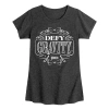 Air Waves Defy Gravity Big Kid Girls Crew Neck Short Sleeve Wicked T-shirt In Gray