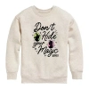 Air Waves Dont Hide Magic Big Kid Girls Crew Neck Long Sleeve Wicked Sweatshirt In Neutral