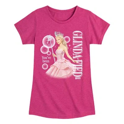 Air Waves Glindafied Big Kid Girls Crew Neck Short Sleeve Wicked T-shirt In Pink