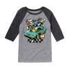 Air Waves Little & Big Kid Boys Crew Neck 3/4 Sleeve Regular Fit Hot Wheels Graphic T-shirt In Multi