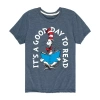 Air Waves Little & Big Kid Boys Crew Neck Short Sleeve Regular Fit Dr. Seuss Graphic T-shirt In Blue