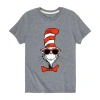 Air Waves Little & Big Kid Boys Crew Neck Short Sleeve Regular Fit Dr. Seuss Graphic T-shirt In Silver