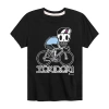 Air Waves Little & Big Kid Boys Crew Neck Short Sleeve Regular Fit Graphic T-shirt In Black