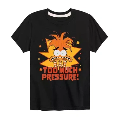 Air Waves Little & Big Kid Boys Crew Neck Short Sleeve Regular Fit Inside Out Graphic T-shirt In Black