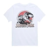 Air Waves Little & Big Kid Boys Crew Neck Short Sleeve Regular Fit Jurassic World Graphic T-shirt In White