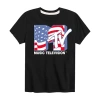 Air Waves Little & Big Kid Boys Crew Neck Short Sleeve Regular Fit Mtv Graphic T-shirt In Black