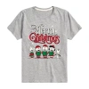 Air Waves Little & Big Kid Boys Crew Neck Short Sleeve Regular Fit Peanuts Graphic T-shirt In Silver
